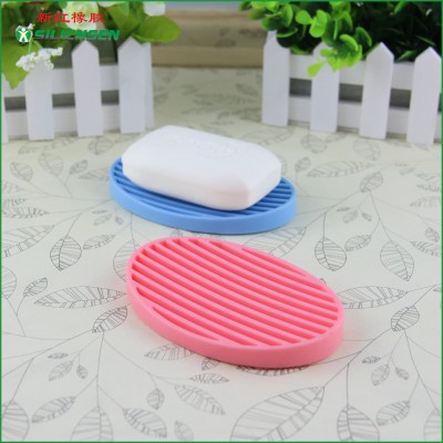 Cheap bathroom household products food grade silicone soap holder