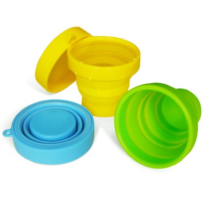 new style  silicone foldable water drinking cup