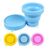 rubber Silicone Collapsible Travel Cup for Outdoor Camping and Hiking