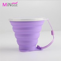 New Travel Silicone Outdoor Folding Bottle Retractable Collapsible cup