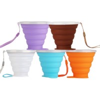 New Designed Multipurpose outdoors water collapsible Silicone folding cup