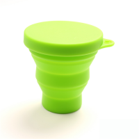 whosale silicone rubber plastic folding drinking cups